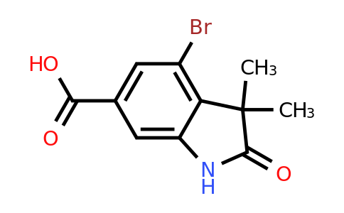 CAS 2606946-42-1 | 4-bromo-3,3-dimethyl-2-oxo-indoline-6-carboxylic acid