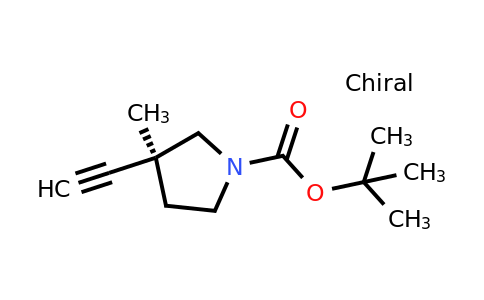 CAS 2607830-36-2 | tert-butyl (3S)-3-ethynyl-3-methyl-pyrrolidine-1-carboxylate