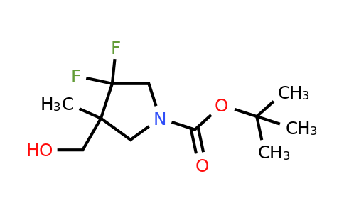 CAS 2607831-43-4 | tert-butyl 3,3-difluoro-4-(hydroxymethyl)-4-methyl-pyrrolidine-1-carboxylate