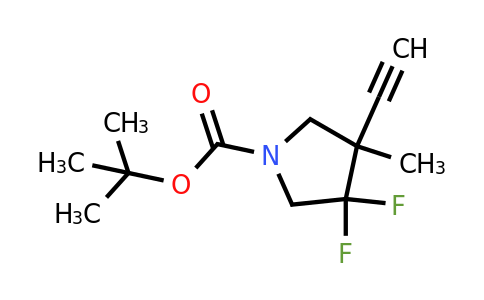 CAS 2607831-45-6 | tert-butyl 3-ethynyl-4,4-difluoro-3-methyl-pyrrolidine-1-carboxylate