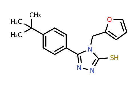 CAS 261946-00-3 | 5-(4-tert-butylphenyl)-4-[(furan-2-yl)methyl]-4H-1,2,4-triazole-3-thiol