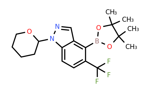CAS 2621939-51-1 | 1-tetrahydropyran-2-yl-4-(4,4,5,5-tetramethyl-1,3,2-dioxaborolan-2-yl)-5-(trifluoromethyl)indazole