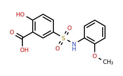CAS 262282-50-8 | 2-hydroxy-5-[(2-methoxyphenyl)sulfamoyl]benzoic acid