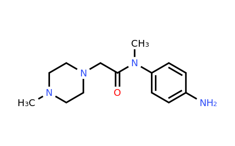 CAS 262368-30-9 | N-(4-Aminophenyl)-N-methyl-2-(4-methylpiperazin-1-yl)acetamide