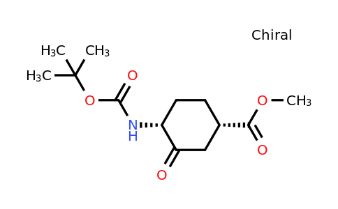 CAS 262439-51-0 | methyl cis-4-{[(tert-butoxy)carbonyl]amino}-3-oxocyclohexane-1-carboxylate