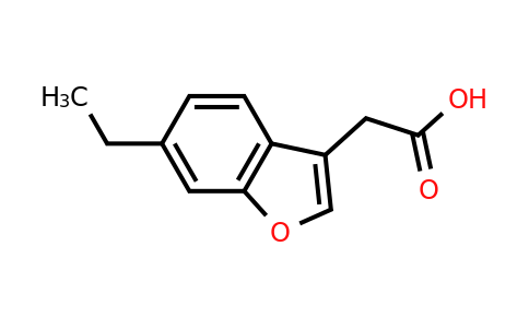 CAS 26286-61-3 | 2-(6-ethyl-1-benzofuran-3-yl)acetic acid