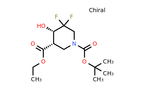 CAS 2634722-50-0 | O1-tert-butyl O3-ethyl cis-5,5-difluoro-4-hydroxy-piperidine-1,3-dicarboxylate