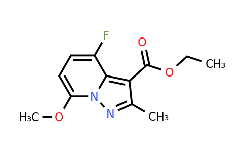 CAS 2637443-09-3 | ethyl 4-fluoro-7-methoxy-2-methyl-pyrazolo[1,5-a]pyridine-3-carboxylate