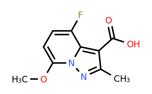 CAS 2637443-12-8 | 4-fluoro-7-methoxy-2-methyl-pyrazolo[1,5-a]pyridine-3-carboxylic acid