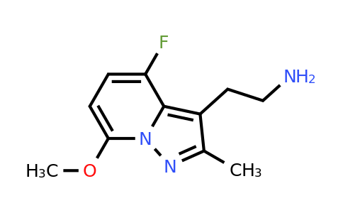 CAS 2637443-25-3 | 2-(4-fluoro-7-methoxy-2-methyl-pyrazolo[1,5-a]pyridin-3-yl)ethanamine