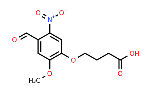 CAS 263758-69-6 | 4-(4-formyl-2-methoxy-5-nitrophenoxy)butanoic acid