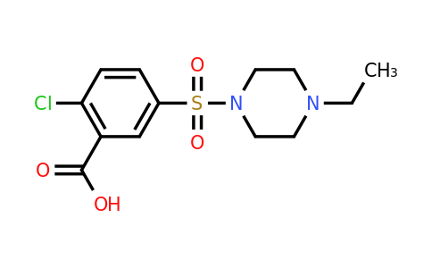CAS 263897-19-4 | 2-chloro-5-[(4-ethylpiperazin-1-yl)sulfonyl]benzoic acid