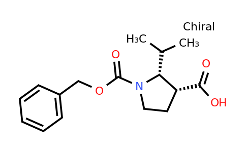 CAS 2639375-57-6 | (2R,3R)-1-benzyloxycarbonyl-2-isopropyl-pyrrolidine-3-carboxylic acid