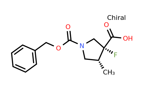CAS 2639379-25-0 | (3R,4R)-1-benzyloxycarbonyl-3-fluoro-4-methyl-pyrrolidine-3-carboxylic acid
