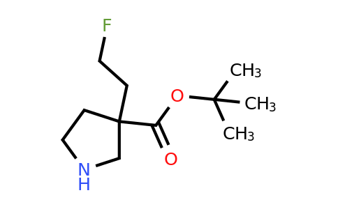 CAS 2639409-78-0 | tert-butyl 3-(2-fluoroethyl)pyrrolidine-3-carboxylate