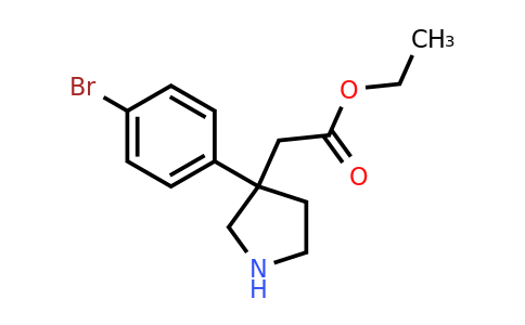 CAS 2639429-97-1 | ethyl 2-[3-(4-bromophenyl)pyrrolidin-3-yl]acetate