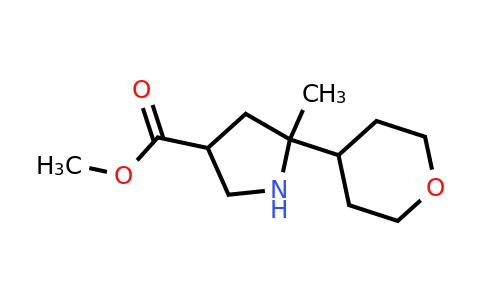 CAS 2639430-65-0 | methyl 5-methyl-5-tetrahydropyran-4-yl-pyrrolidine-3-carboxylate