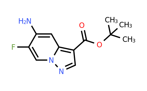 CAS 2639437-20-8 | tert-butyl 5-amino-6-fluoro-pyrazolo[1,5-a]pyridine-3-carboxylate