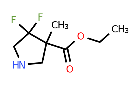 CAS 2639442-10-5 | ethyl 4,4-difluoro-3-methyl-pyrrolidine-3-carboxylate