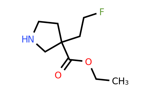 CAS 2639449-30-0 | ethyl 3-(2-fluoroethyl)pyrrolidine-3-carboxylate