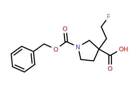 CAS 2639452-67-6 | 1-benzyloxycarbonyl-3-(2-fluoroethyl)pyrrolidine-3-carboxylic acid