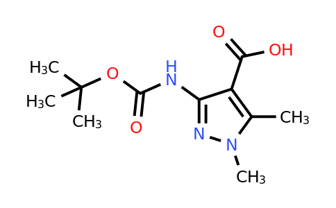 CAS 2639463-26-4 | 3-(tert-butoxycarbonylamino)-1,5-dimethyl-pyrazole-4-carboxylic acid