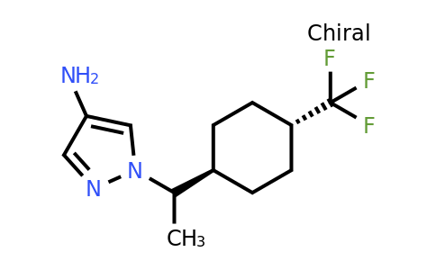 CAS 2639525-51-0 | trans-1-[1-[4-(trifluoromethyl)cyclohexyl]ethyl]pyrazol-4-amine