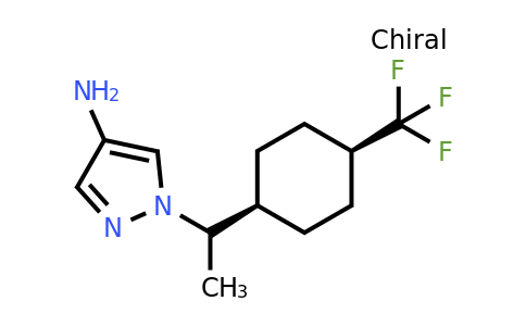 CAS 2639525-52-1 | cis-1-[1-[4-(trifluoromethyl)cyclohexyl]ethyl]pyrazol-4-amine
