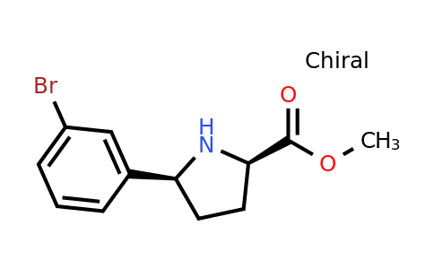 CAS 2639623-60-0 | methyl (2R,5S)-5-(3-bromophenyl)pyrrolidine-2-carboxylate
