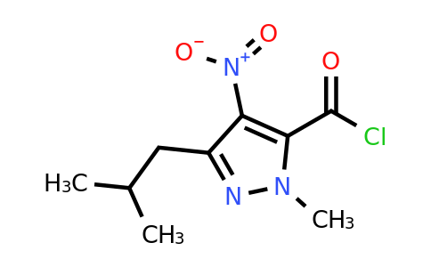 CAS 2639995-96-1 | 5-isobutyl-2-methyl-4-nitro-pyrazole-3-carbonyl chloride