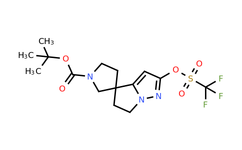 CAS 2640496-81-5 | tert-butyl 2-(trifluoromethylsulfonyloxy)spiro[5,6-dihydropyrrolo[1,2-b]pyrazole-4,3'-pyrrolidine]-1'-carboxylate