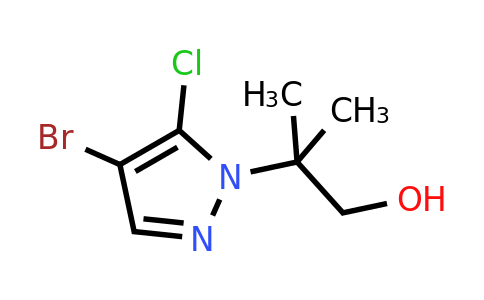 CAS 2641062-98-6 | 2-(4-bromo-5-chloro-pyrazol-1-yl)-2-methyl-propan-1-ol