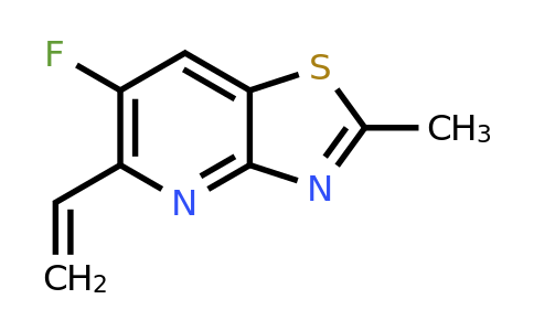 CAS 2644764-31-6 | 6-fluoro-2-methyl-5-vinyl-thiazolo[4,5-b]pyridine