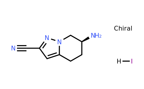 CAS 2648219-66-1 | (6S)-6-amino-4,5,6,7-tetrahydropyrazolo[1,5-a]pyridine-2-carbonitrile;hydroiodide