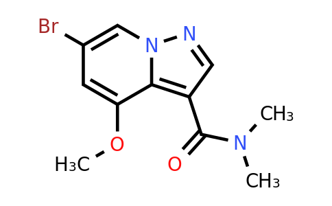 CAS 2649418-76-6 | 6-bromo-4-methoxy-N,N-dimethyl-pyrazolo[1,5-a]pyridine-3-carboxamide