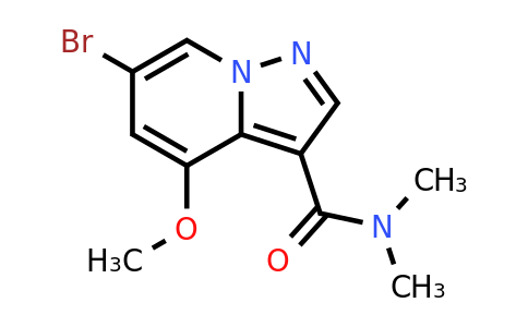 6-bromo-4-methoxy-N,N-dimethyl-pyrazolo[1,5-a]pyridine-3-carboxamide