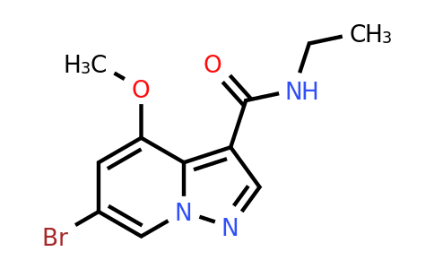 CAS 2649418-83-5 | 6-bromo-N-ethyl-4-methoxy-pyrazolo[1,5-a]pyridine-3-carboxamide