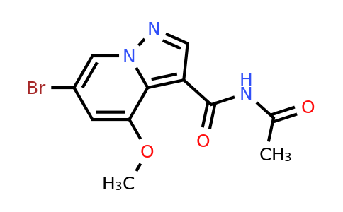 CAS 2649418-91-5 | N-acetyl-6-bromo-4-methoxy-pyrazolo[1,5-a]pyridine-3-carboxamide