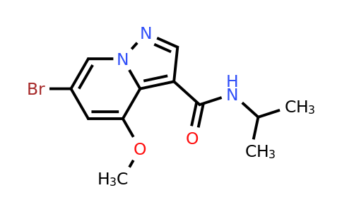 CAS 2649418-99-3 | 6-bromo-N-isopropyl-4-methoxy-pyrazolo[1,5-a]pyridine-3-carboxamide