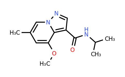 CAS 2649419-05-4 | N-isopropyl-4-methoxy-6-methyl-pyrazolo[1,5-a]pyridine-3-carboxamide