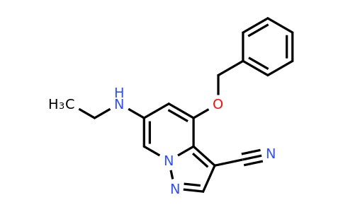 CAS 2649419-75-8 | 4-benzyloxy-6-(ethylamino)pyrazolo[1,5-a]pyridine-3-carbonitrile