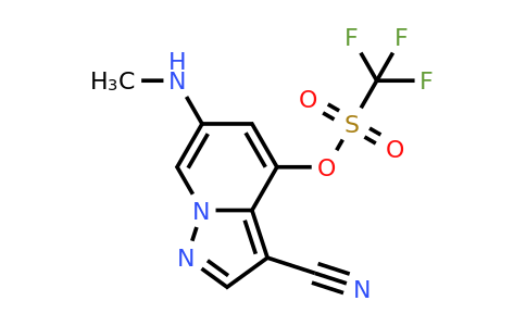 CAS 2649419-83-8 | [3-cyano-6-(methylamino)pyrazolo[1,5-a]pyridin-4-yl] trifluoromethanesulfonate