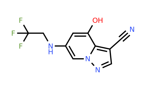CAS 2649419-92-9 | 4-hydroxy-6-(2,2,2-trifluoroethylamino)pyrazolo[1,5-a]pyridine-3-carbonitrile