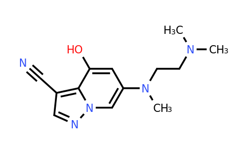 CAS 2649419-98-5 | 6-[2-(dimethylamino)ethyl-methyl-amino]-4-hydroxy-pyrazolo[1,5-a]pyridine-3-carbonitrile