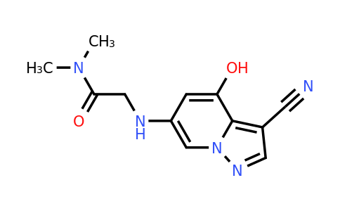 CAS 2649420-01-7 | 2-[(3-cyano-4-hydroxy-pyrazolo[1,5-a]pyridin-6-yl)amino]-N,N-dimethyl-acetamide