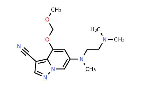 CAS 2649420-06-2 | 6-[2-(dimethylamino)ethyl-methyl-amino]-4-(methoxymethoxy)pyrazolo[1,5-a]pyridine-3-carbonitrile