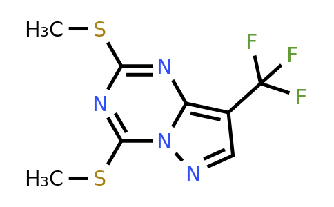 CAS 2651203-06-2 | 2,4-bis(methylsulfanyl)-8-(trifluoromethyl)pyrazolo[1,5-a][1,3,5]triazine