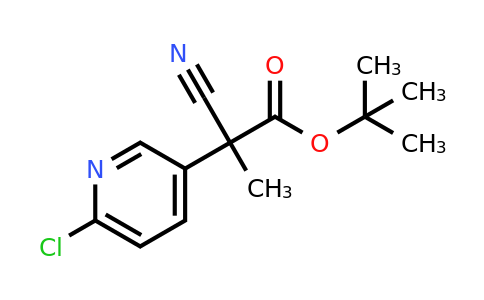 CAS 2654760-72-0 | tert-butyl 2-(6-chloro-3-pyridyl)-2-cyano-propanoate