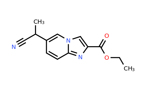CAS 2654760-75-3 | ethyl 6-(1-cyanoethyl)imidazo[1,2-a]pyridine-2-carboxylate