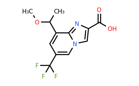 CAS 2654761-13-2 | 8-(1-methoxyethyl)-6-(trifluoromethyl)imidazo[1,2-a]pyridine-2-carboxylic acid